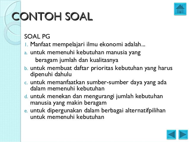 Tujuan Manusia Mempelajari Ilmu Ekonomi Adalah<script async src=
