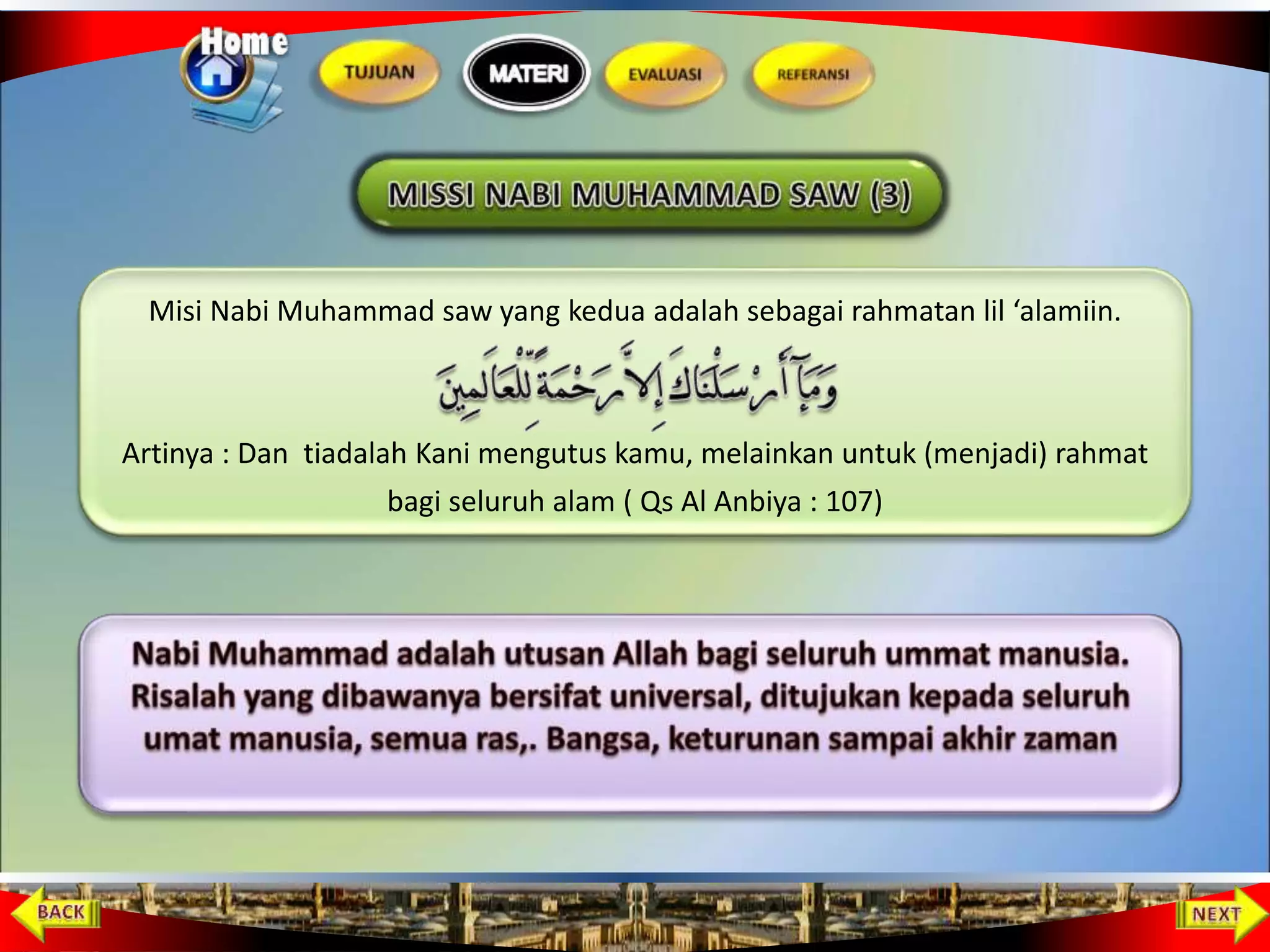 Ppt bab 8 (sejarah nabi muhammad saw) | PPT