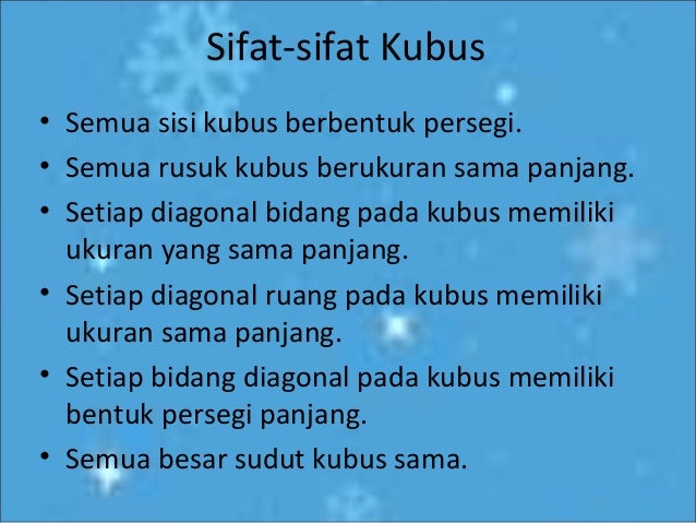 Bangun Ruang Bersisi Lurus Dan Bersisi Lengkung Serta Sifatnya