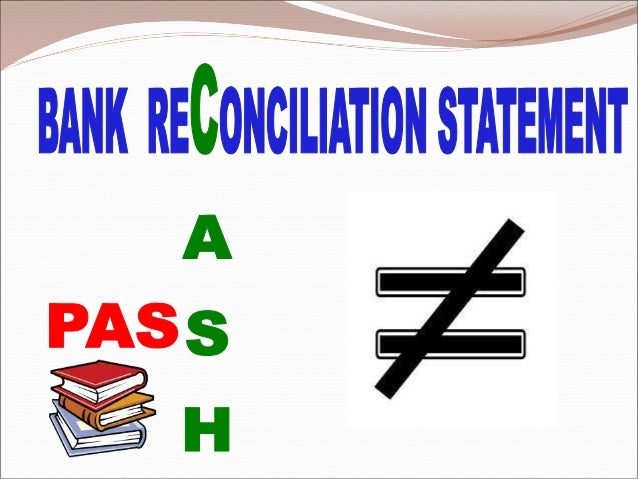 Ppt bank reconciliation statement