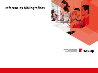 Referencias bibliográficas
71
 