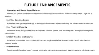 PPT Depression Detection from Text, Image & Speech using Deep Learning ...