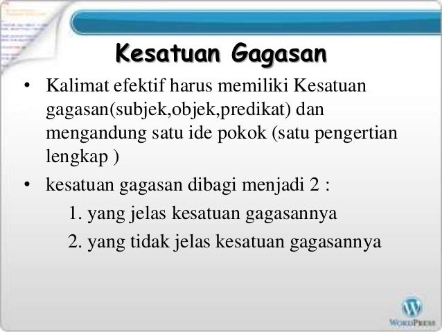 Kalimat yang efektif