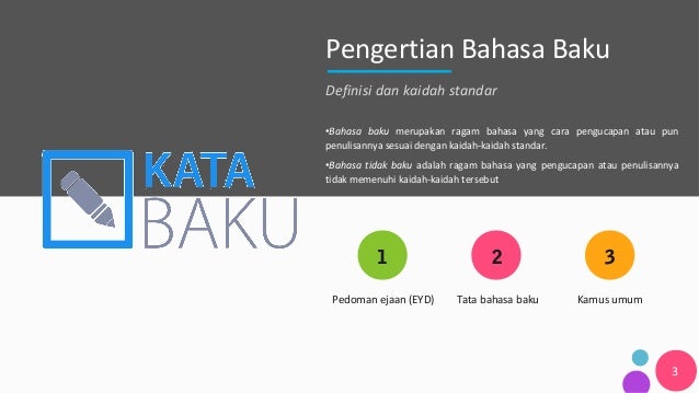  Kata  Istilah Baku  dan Tidak  Baku 