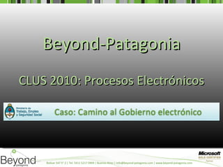 CLUS 2010: Procesos Electrónicos Beyond-Patagonia 