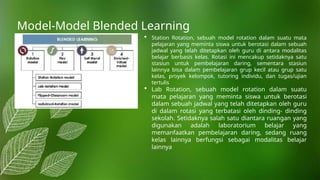 Blended Learning Rotation Model PPT model pembelajaran Blended Learning-.pptx