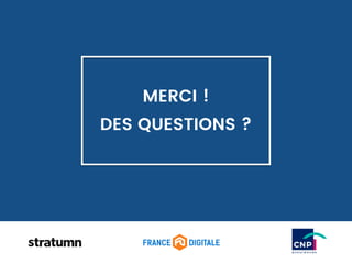 MERCI !
DES QUESTIONS ?
 