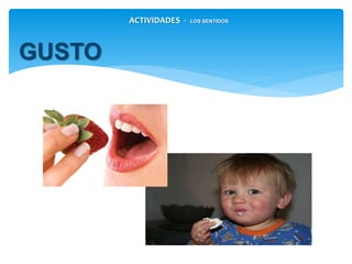 GUSTO
ACTIVIDADES - LOS SENTIDOS
 