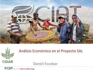 Since 1 96 7 / Sciencetocultivatechange
Análisis Económico en el Proyecto SAL
Daniel Escobar
 