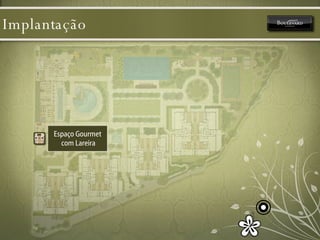 Implantação Espaço Gourmet  com Lareira 