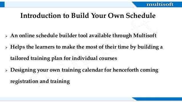 ppt build your own schedule