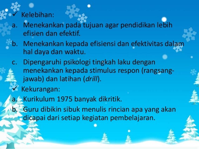 jenis jenis Kurikulum di INDONESIA