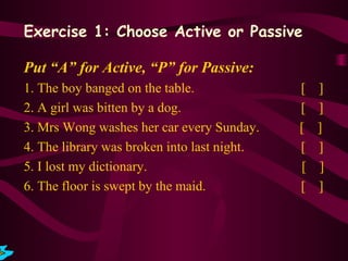 Active and Passive Voice --- Arman
