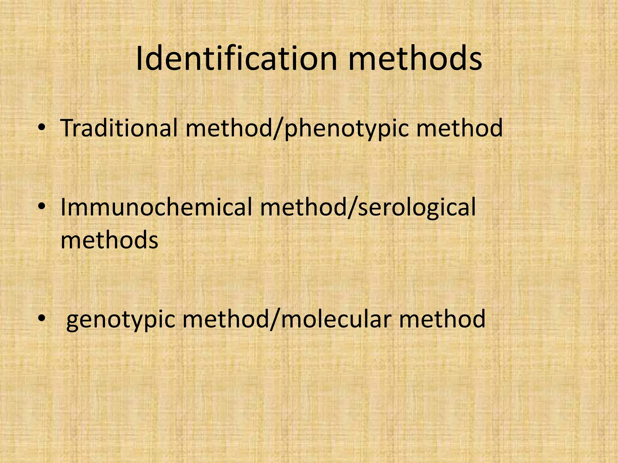 Identification of bacteria pptx infectious diseases diseases and