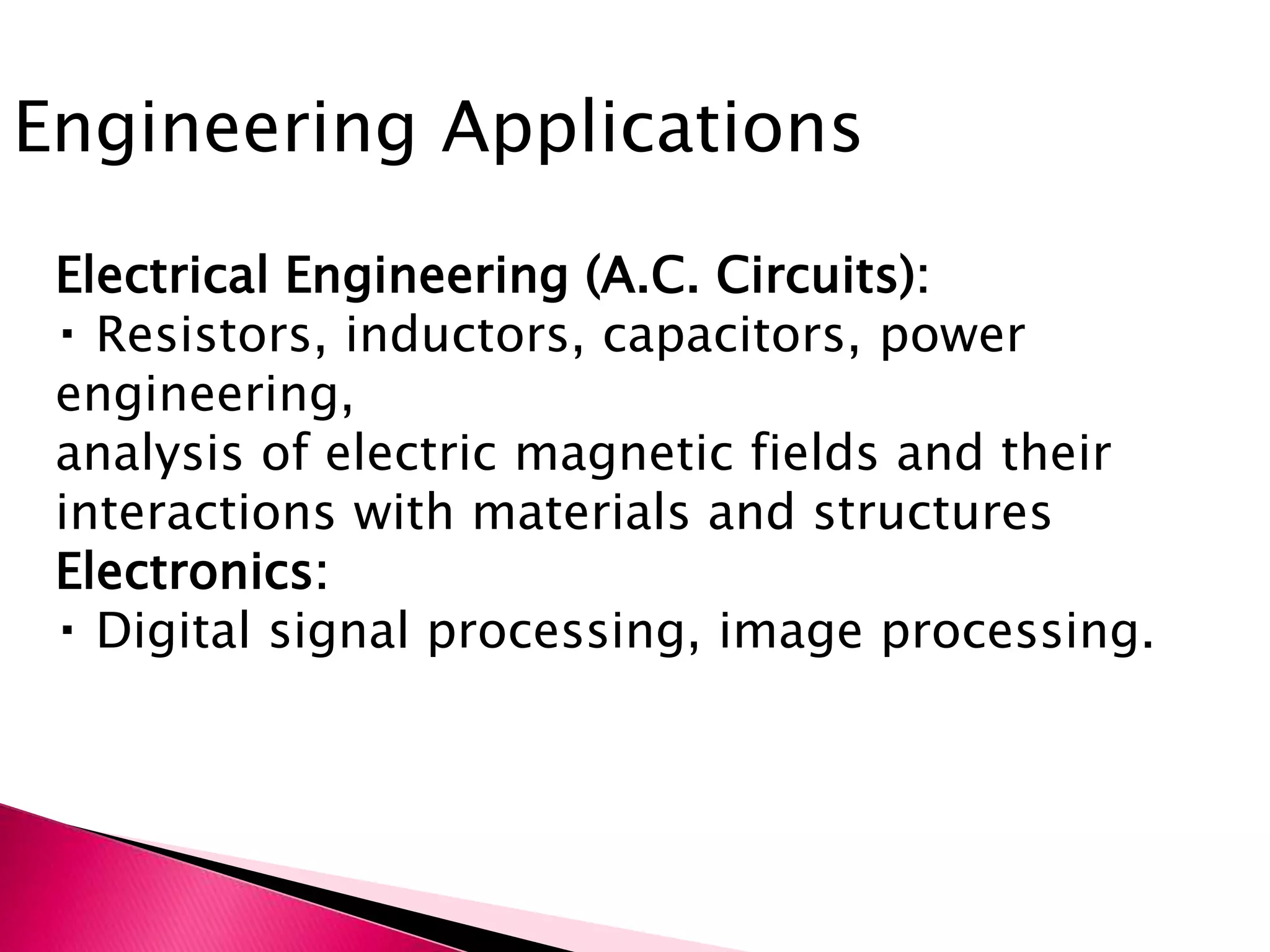 Ppt by s k singh application of maths in science and engg. | PPTX