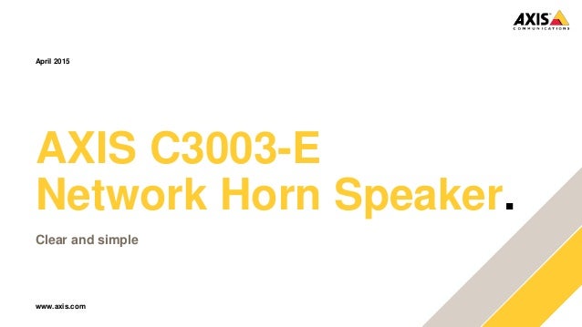 axis c3003