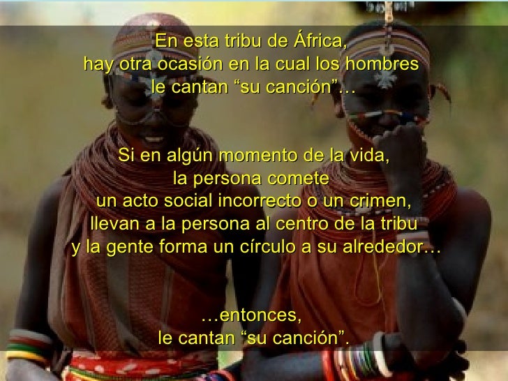 En esta tribu de África, hay otra ocasión en la cual los hombres le cantan “su canción”… Si en algún momento de la vida,...