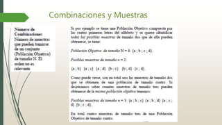 Combinaciones y Muestras
 
