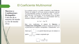 El Coeficiente Multinomial
 