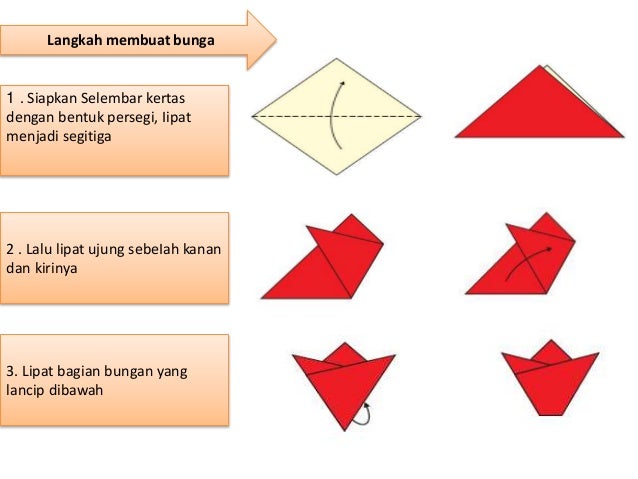 Ppt cara melipat  origami  bentuk bunga  tulip