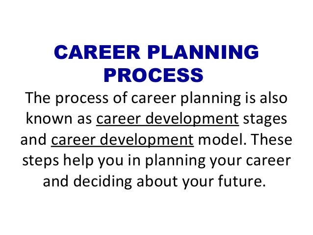 stages of career development process