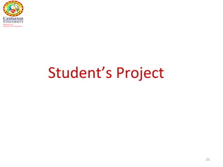 Student’s Project
25
 