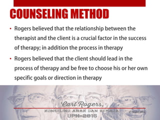 COUNSELING METHOD
•
•
17 Maret 2016
 