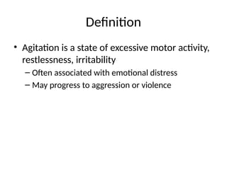 Agitated Definition PPT CChhjjjjhuuuhuu hhhhhjjjkjuijjjjjjuhu | PPTX