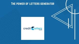 The power of letters generator 