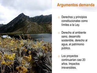 Cambio climático y protección de páramos: Lecciones del litigio constitucional colombiano