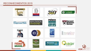 RECONHECIMENTOS 2015
 