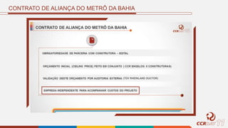 (TÜV RHEINLAND DUCTOR)
CONTRATO DE ALIANÇA DO METRÔ DA BAHIA
 