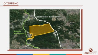 O TERRENO
Rodovia dos Bandeirantes
Rodovia
Anhanguera
 