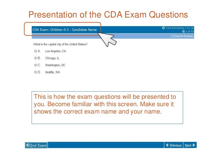 CDA Computer Exam Tutorial
