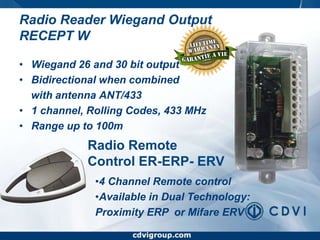   Tamper proof screwswww.cdvigroup.comTelaccessTypical Installation  Elevator control option