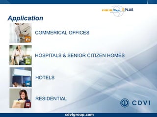 www.cdvigroup.comWorld-class, time-tested access control system – small or large – simple or complexManage, track and control doors, elevators, barriers, employees, members and moreSolutions for commercial, industrial, governmental, public and private buildings, educational institutions and many othersCentaur Free Starter Pack,Standard, Professional and Enterprise Editions are designed to tackle any challenge