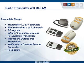  Events and Reports Customizable.www.cdvigroup.comTypical Multi Site InstallationUp to 64 different sites256 Controllers per site131072 Doors maximum