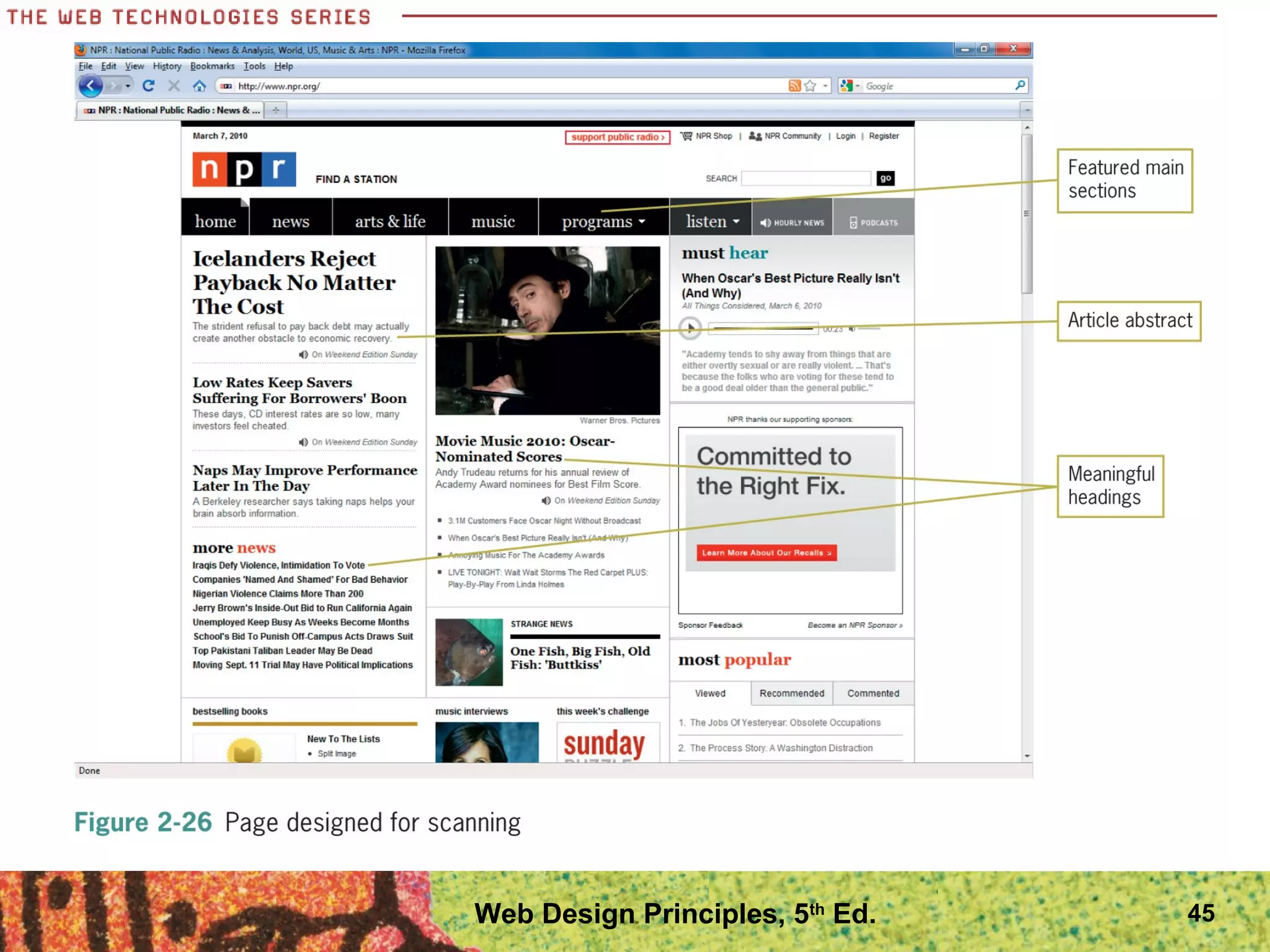 45Web Design Principles, 5th
Ed.
 
