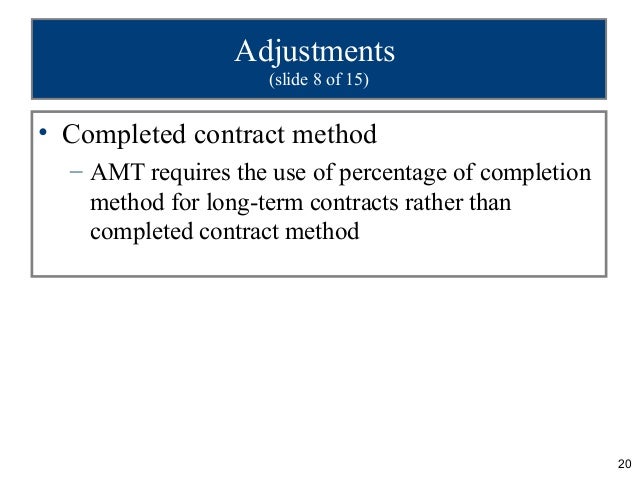 Incentive stock options amt adjustment
