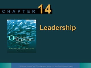 © 2003 McGraw-Hill Australia Pty Ltd PPTs t/a Organisational Behaviour on the Pacific Rim by McShane and Travaglione
C H A P T E RC H A P T E R 1414
LeadershipLeadership
 