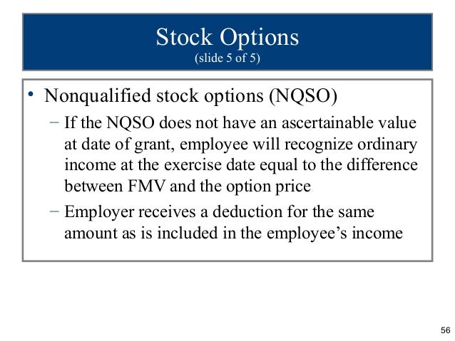 Nonqualified stock options gaap