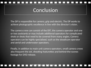 Camera Department - Chapter 9 Camera Department Roles Explained | PPT