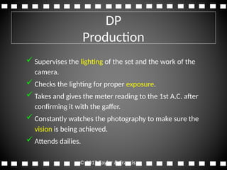Camera Department - Chapter 9 Camera Department Roles Explained | PPT