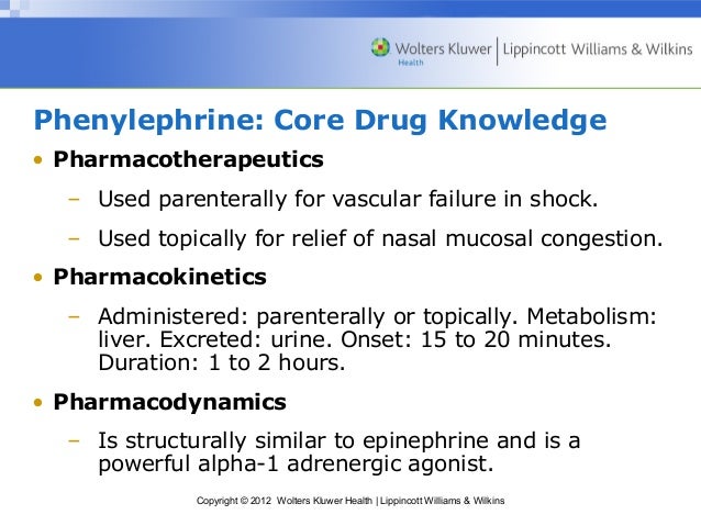 gabapentin phenylephrine interaction