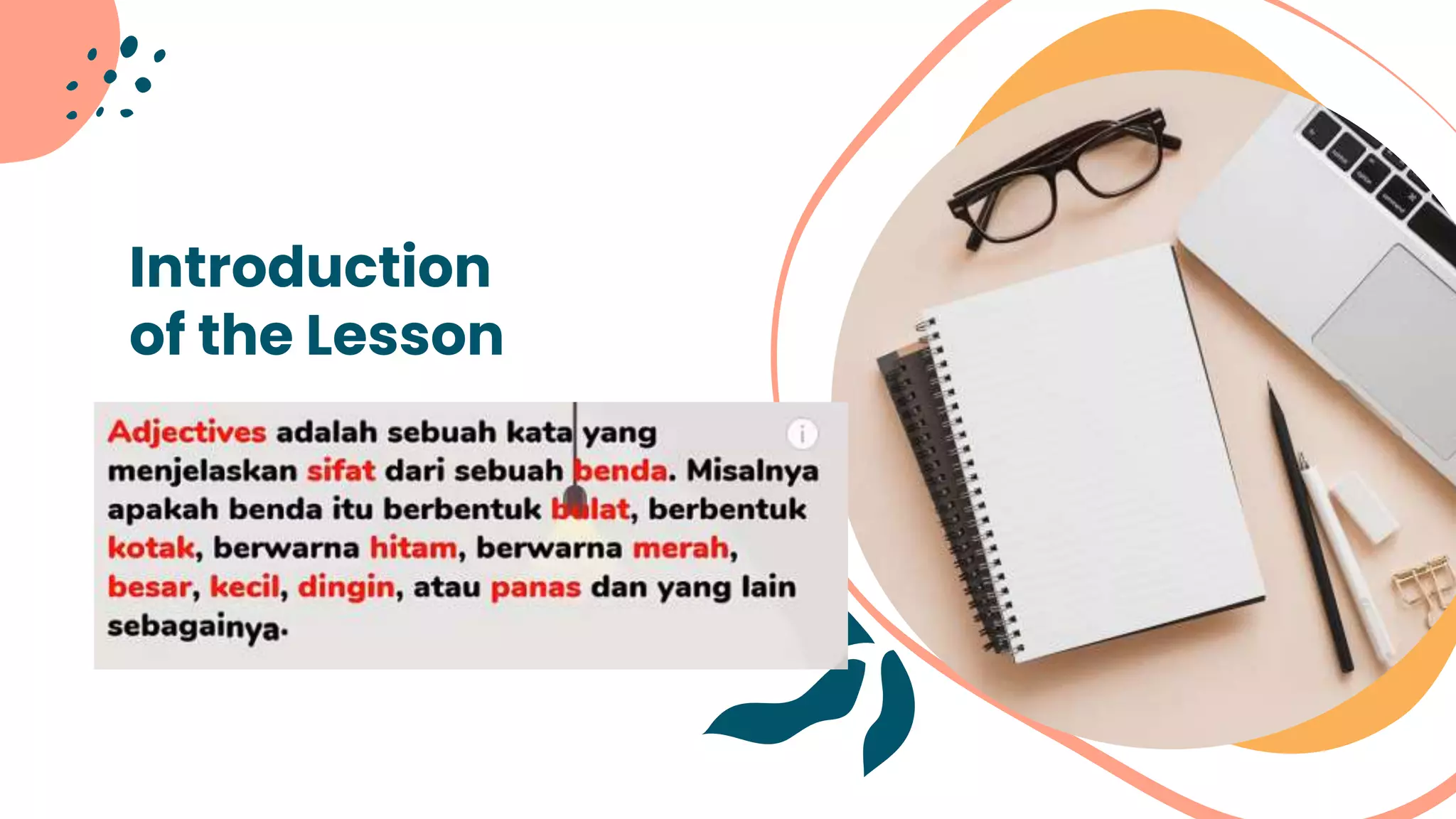 Introduction
of the Lesson