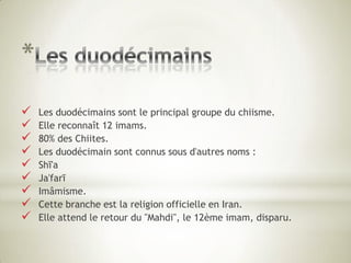 La prophétie de Muhammad.Ils adhèrent les principes fondamentaux de foi musulmane:L’unicité d’ALLAH.