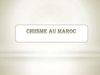 Al Mahdiibn al Hassan (al-Mountadzar)La disparition (Al Ghaïba). Ils considèrent que l’un de ses imams est disparu et fera son apparition pour bénir la terre et y instaurer la justice. Donc, tout au long de cette période et avant qu'il n'apparaisse c'est la Ghaiba.la jurisprudence (Ijtihad)Les penseurs chiites considèrent que l'ijtihad existe toujours, et qu'ils peuvent interpréter le Coran et les Hâdith avec la même autorité que leurs prédécesseurs tout en sachant qu'ils ne sont pas infaillibles tels les Imams.Les croyances Chiites* Leur croyance en la résurrection de certaines personnes avant le Jour de la Résurrection:Retour, c'est-à-dire qu'Allâhressucitera pour un temps limité une partie des morts, sous la même forme dans laquelle ils étaient avant de mourir.* Leur croyance aveugle au contenu du livre [Al-Kâfi]Al-Kafi est le livre Chiite le plus sûr, comme l'affirment les savants Chiites. Son auteur est Thiqat Al-Islam Mouhammad Ibn Yacoub Al-Kuleini (mort en 328 H). C'est une collection de Hadiths attribués au Prophète (SAS) et aux Imams Infaillibles.Les branches du chiismeDruzes Duodécimains Nizârites Ismaélisme Mustaliens ChiismeZaïdismeYârsânisme Shaykhisme 