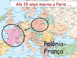 Polònia-
França
Als 19 anys marxa a Paris ....
 