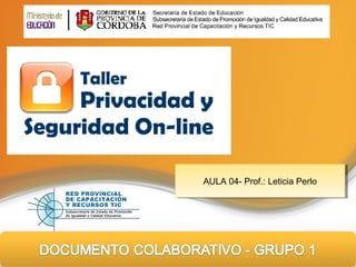 Presentation Title
Subtitle or company info
AULA 04- Prof.: Leticia PerloAULA 04- Prof.: Leticia Perlo
 