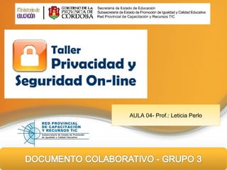 Presentation Title
Subtitle or company info
AULA 04- Prof.: Leticia Perlo
 